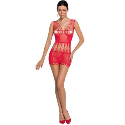 Passion BS090 -minimekkomainen bodystocking, punainen, yksi koko