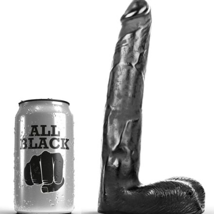 All Black -realistinen dildo, 21 cm