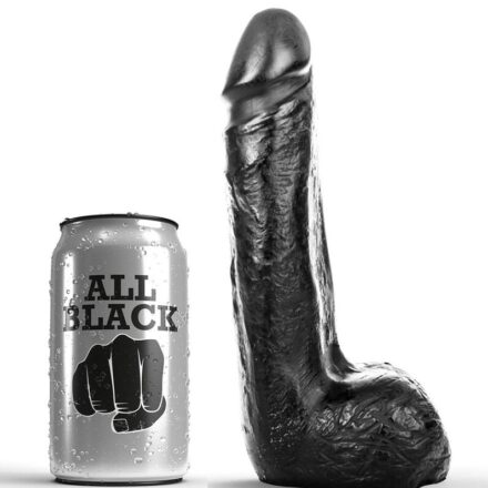 All Black -realistinen dildo, musta