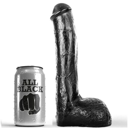 All Black -realistinen dildo, musta