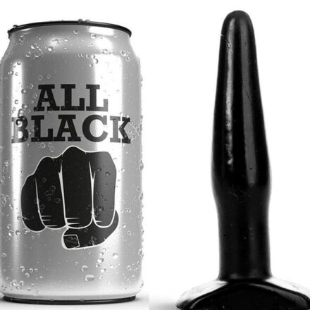 All Black -anaalitappi, musta, 11 cm