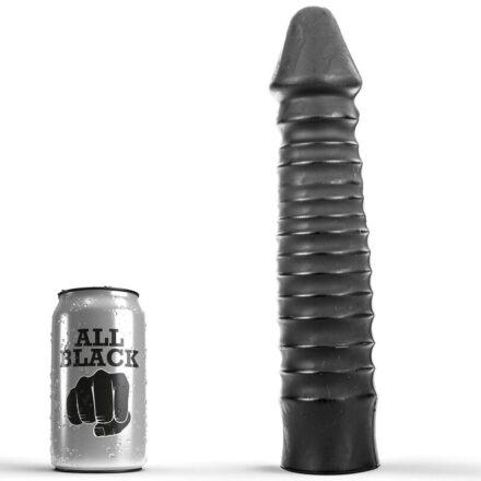 All Black -dildo, musta, 26 cm