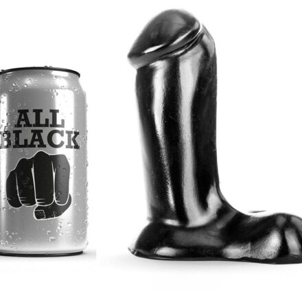 All Black -realistinen dildo, 14 cm