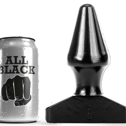 All Black -anaalitappi, musta, 15,5 cm