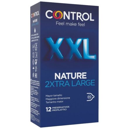 Control Nature 2Xtra Large XXL -kondomit, 12 kpl