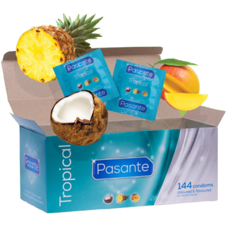 Pasante Tropical -makukondomit, 144 kpl