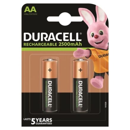 Duracell Rechargeable AA (HR6) -ladattava paristo, 2500 mAh, 2 kpl