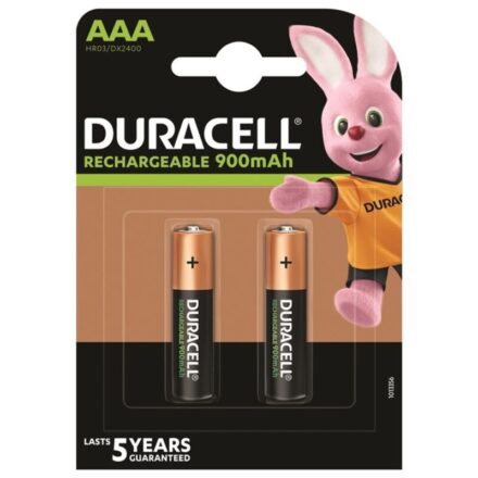 Duracell Rechargeable AAA (HR03) -ladattava paristo, 900 mAh, 2 kpl
