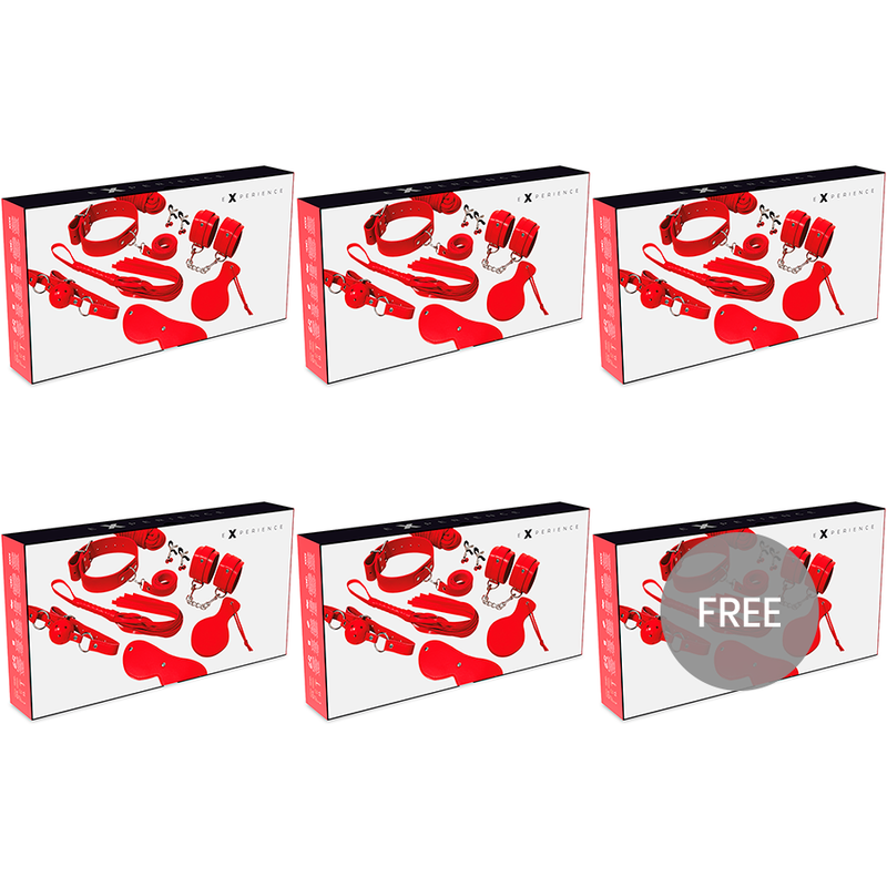 EXPERIENCE - BDSM FETISH KIT RED SERIES 5+1 FREE