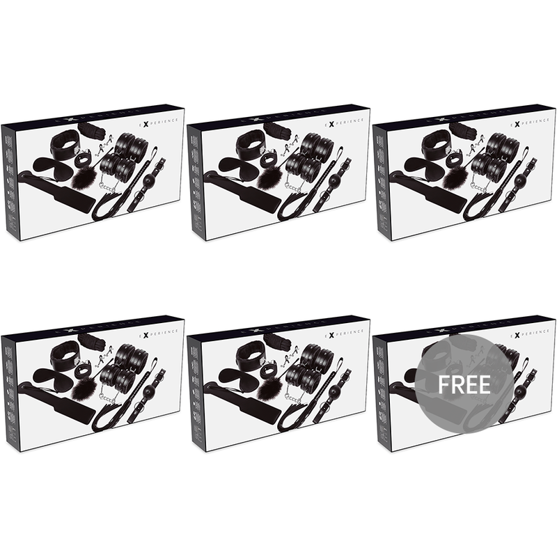 EXPERIENCE - BDSM FETISH KIT BLACK SERIES 5+1 FREE