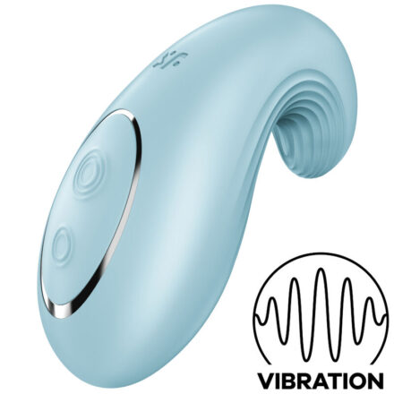 SATISFYER - DIPPING DELIGHT VIBRAATTORI LAY-ON SININEN