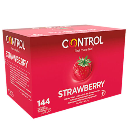 Control Adapta Strawberry -kondomit, 144 kpl