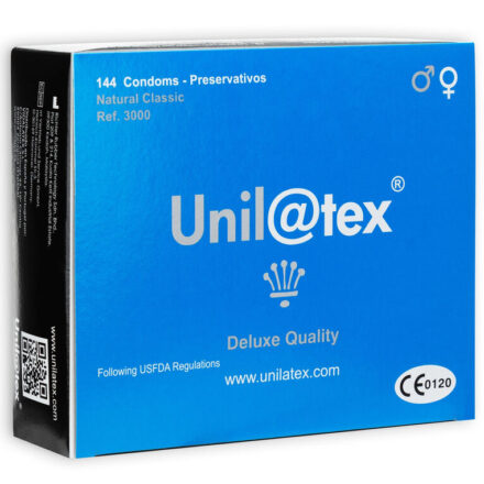 Unilatex Natural -kondomit, 144 kpl