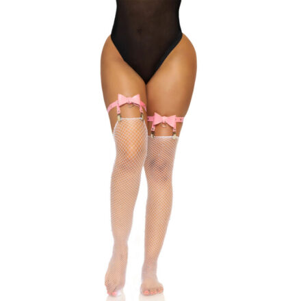 LEG AVENUE - LIGUERO ALTO DE CUERO VEGANO TALLA ÚNICA - ROJO