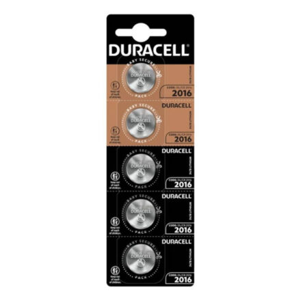 Duracell CR2016 -litiumnappiparisto, 3 V, 5 kpl