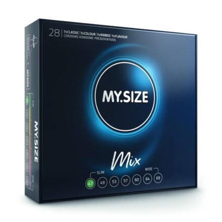 MY.SIZE Mix -kondomit, 47 mm, 28 kpl