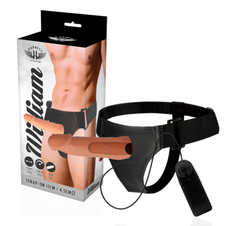 Harness Attraction Willian -ontto strap-on, 17 cm
