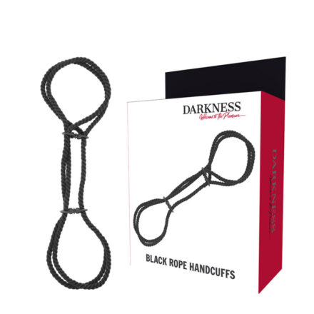 Darkness-puuvillaiset köysisiteet ranteisiin tai nilkkoihin