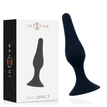 Intense Anal Level 2 anustappi, musta 11,5 cm