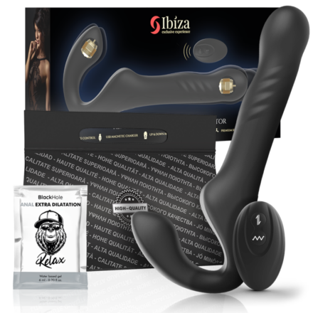 IBIZA - REMOTE CONTROL STRAPLESS VIBRATOR UP  DOWN