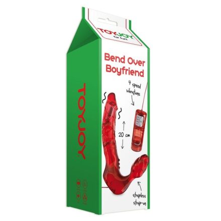 ToyJoy Bend Over Boyfriend -värisevä valjasdildo