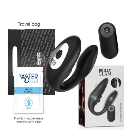 BRILLY GLAM - COUPLE PULSING  VIBRATING REMOTE CONTROL