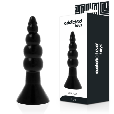 Addicted Toys anustappi, musta 17 cm