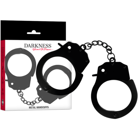 DARKNESS-metallikäsiraudat, musta