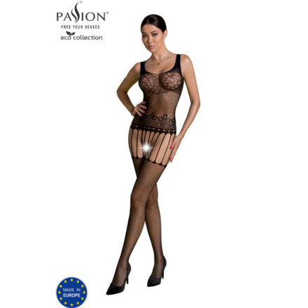 PASSION - ECO COLLECTION BODYSTOCKING ECO BS001 MUSTA