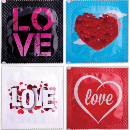 Pasante Love -kondomit, 54 mm, 144 kpl