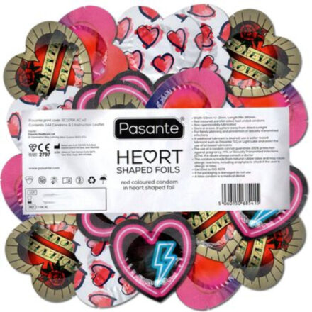 Pasante Red Heart -kondomit, 144 kpl