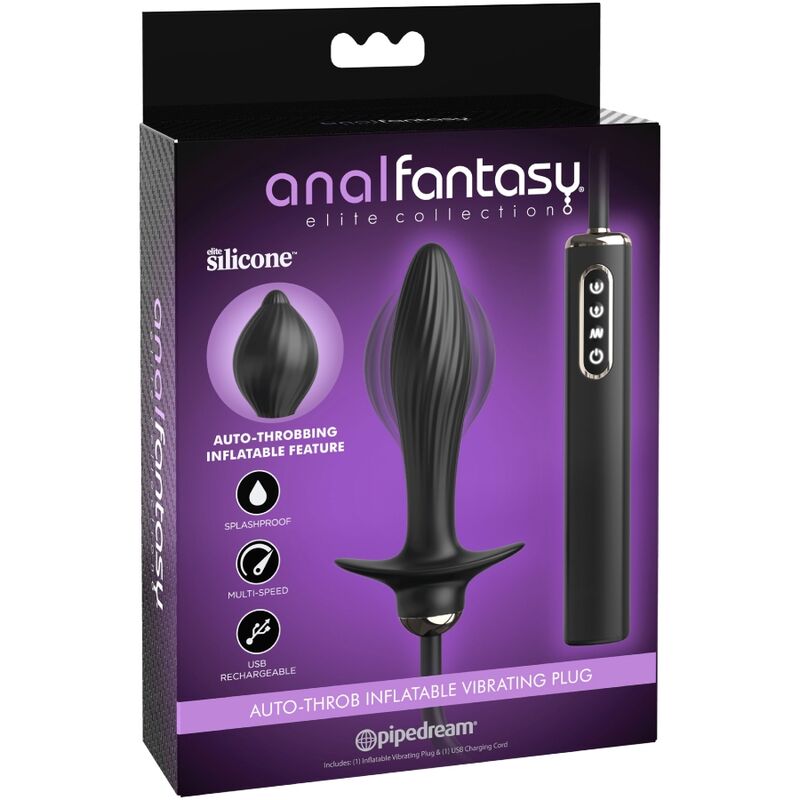 ANAL FANTASY ELITE COLLECTION - INFLATABLE PLUG  AUTO-THROB VIBRATOR