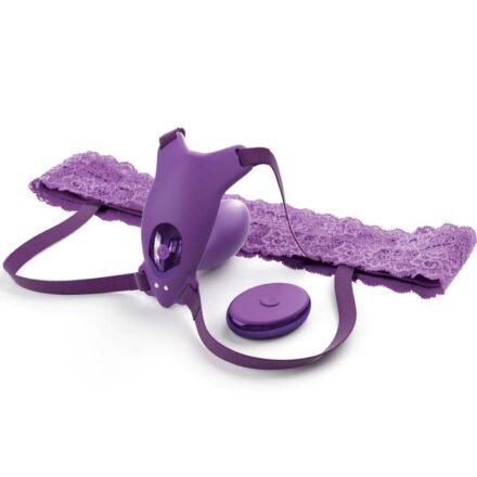 FANTASY FOR HER - BUTTERFLY HARNESS G-SPOT WITH VIBRATOR, RECHARGEABLE  REMOTE CONTROL VIOLET