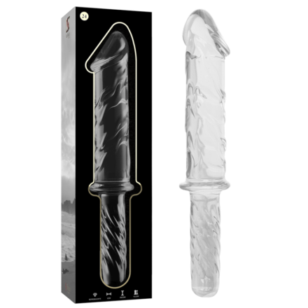 NEBULA SERIES BY IBIZA - MODELO 24 DILDO CRISTAL TRANSPARENTE 28.5 CM -O- 5 CM