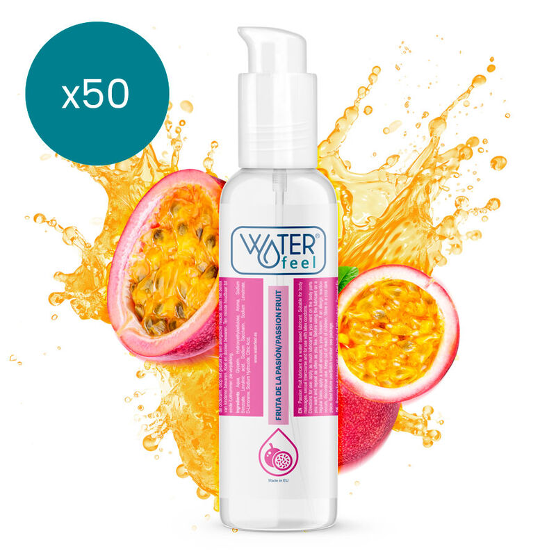 WATERFEEL - PASSION FRUIT WATER BASED LUBRICANT 175 ML PACK 50 UNITS