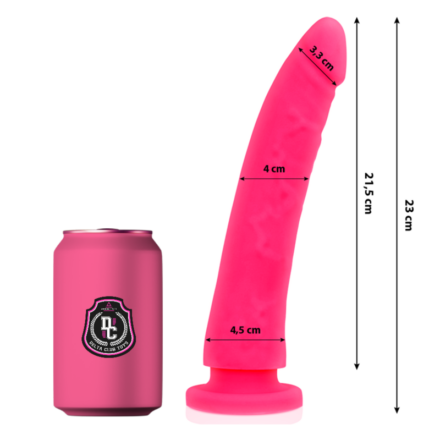 Delta Club -silikonidildo, pinkki, 23 cm