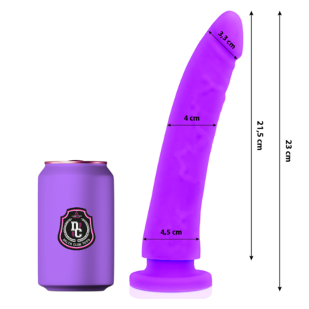 Delta Club -silikonidildo, lila, 23 cm
