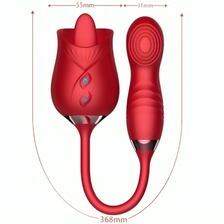ARMONY - DELIGHT FLOWER VIBRATOR  BUMPING WITH RED TONGUE