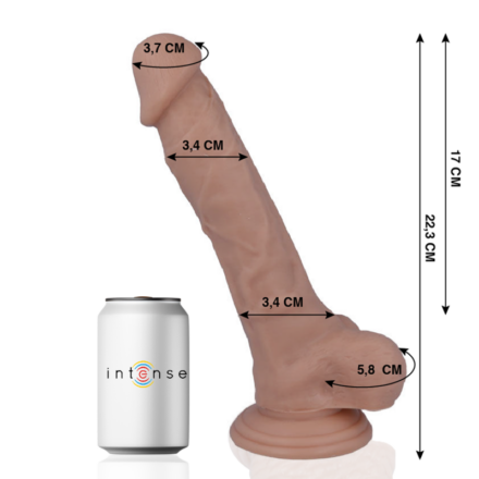 Mr Intense 28 -realistinen dildo, 22,3 × 3,4 cm