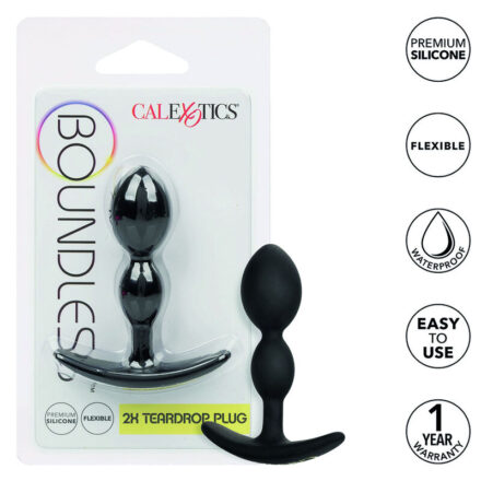 CalExotics Boundless 2x Teardrop Plug -anaalitappi, musta