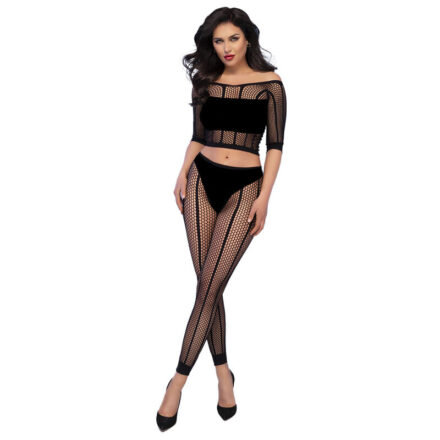 Chilirose CR 4647 toppi ja leggingsit, musta, S/M