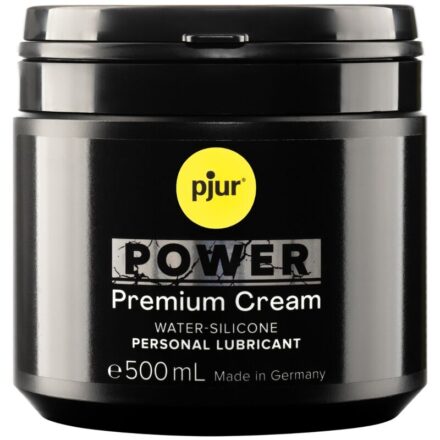 pjur Power Premium Cream -hybridiliukuvoide, 500 ml