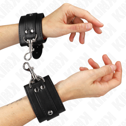 KINK Dungeon -lukittavat mustat rannerajoittimet 21–28 cm