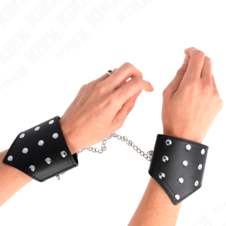 KINK -mustat rannerajoittimet ketjulla 17–23 cm