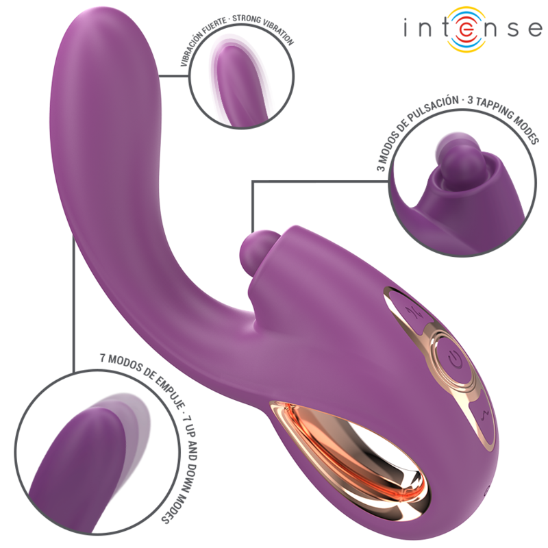 INTENSE - LALI MULTIFUNCTION G-SPOT VIBRATOR TAPPING  THRUST  VIBRATION PURPLE