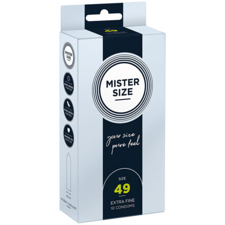 Mister Size S -kondomit, 49 mm, 10 kpl