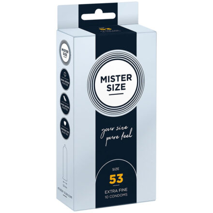 Mister Size M -kondomit, 53 mm, 10 kpl
