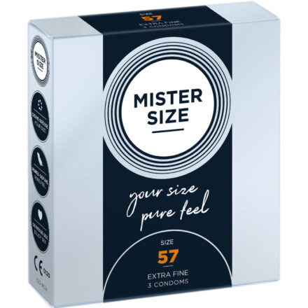 Mister Size L -kondomit, 57 mm, 3 kpl
