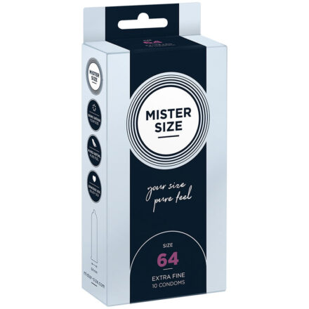 MISTER SIZE 64 -kondomit, XXL, 10 kpl
