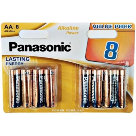 Panasonic Alkaline Power AA LR6 -alkaliparistot, 8 kpl